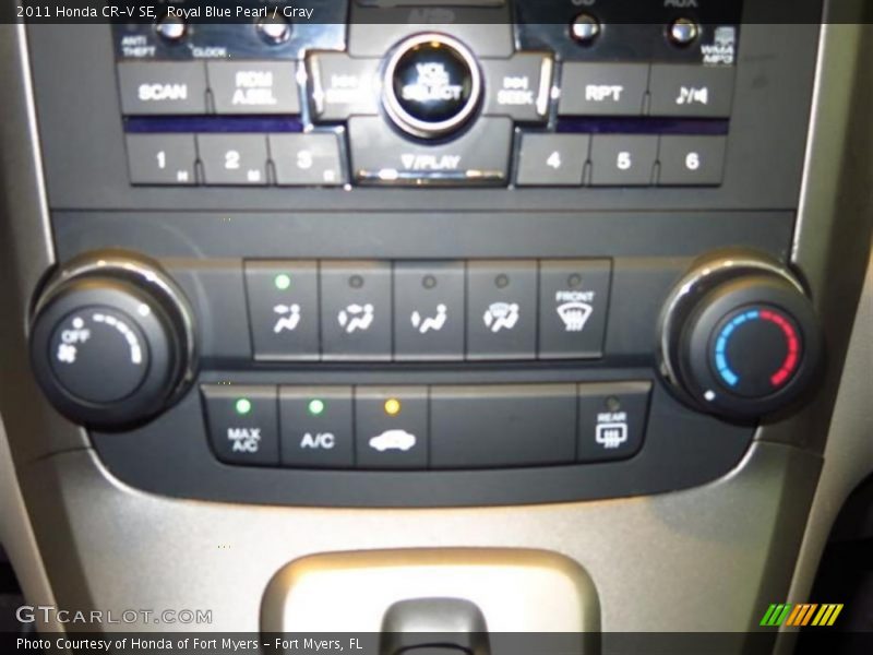 Royal Blue Pearl / Gray 2011 Honda CR-V SE