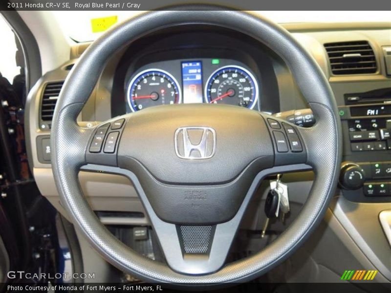 Royal Blue Pearl / Gray 2011 Honda CR-V SE