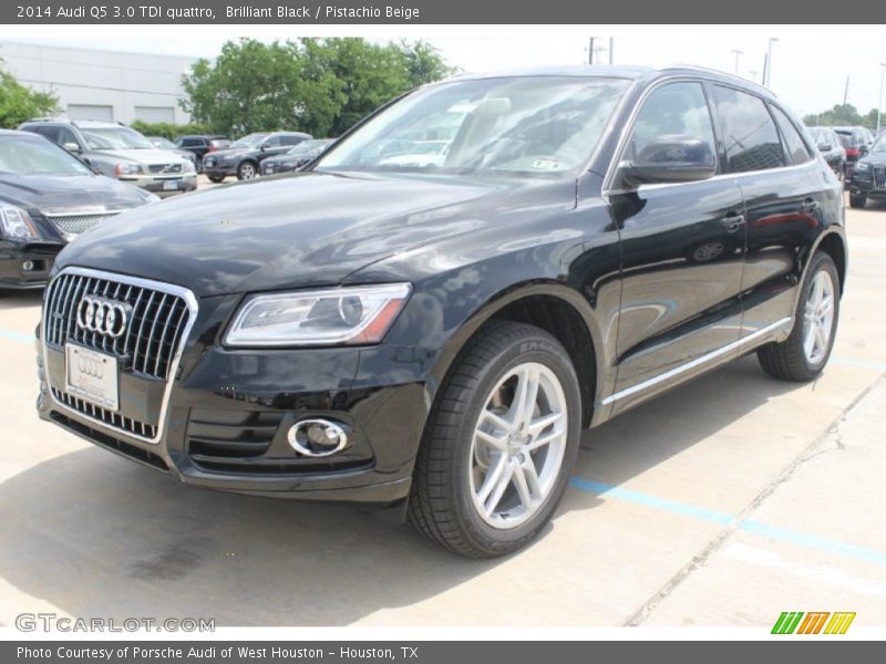 Brilliant Black / Pistachio Beige 2014 Audi Q5 3.0 TDI quattro