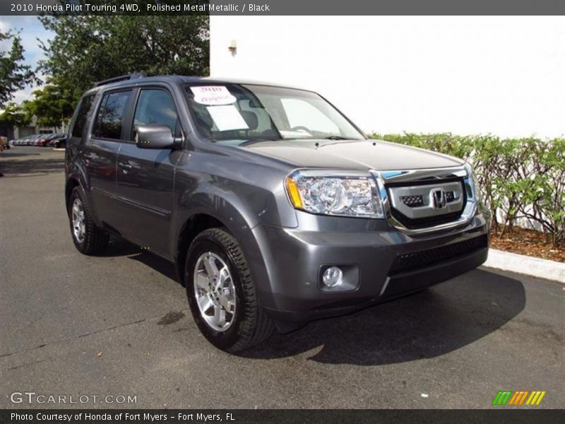 Polished Metal Metallic / Black 2010 Honda Pilot Touring 4WD