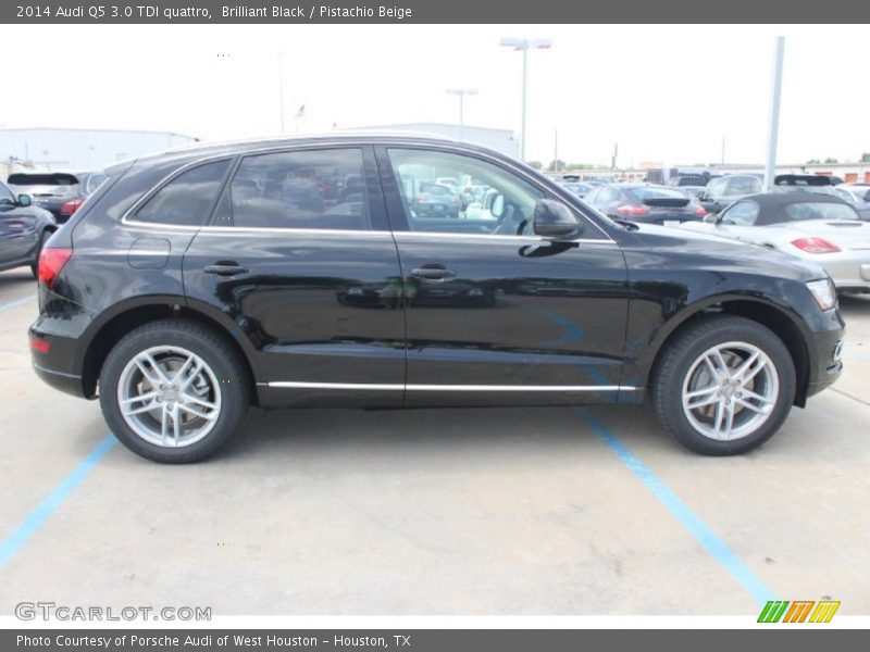 Brilliant Black / Pistachio Beige 2014 Audi Q5 3.0 TDI quattro