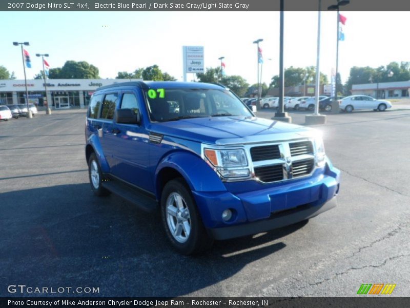 Electric Blue Pearl / Dark Slate Gray/Light Slate Gray 2007 Dodge Nitro SLT 4x4