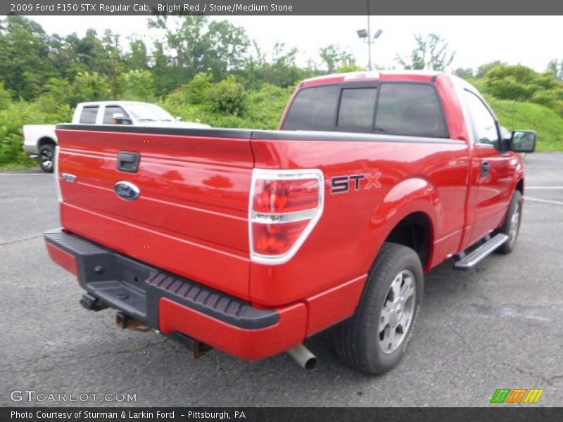 Bright Red / Stone/Medium Stone 2009 Ford F150 STX Regular Cab