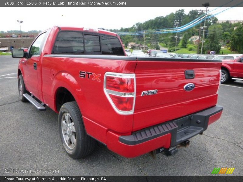 Bright Red / Stone/Medium Stone 2009 Ford F150 STX Regular Cab