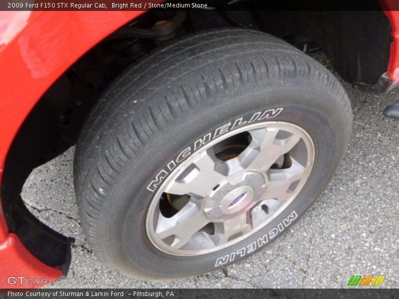 Bright Red / Stone/Medium Stone 2009 Ford F150 STX Regular Cab