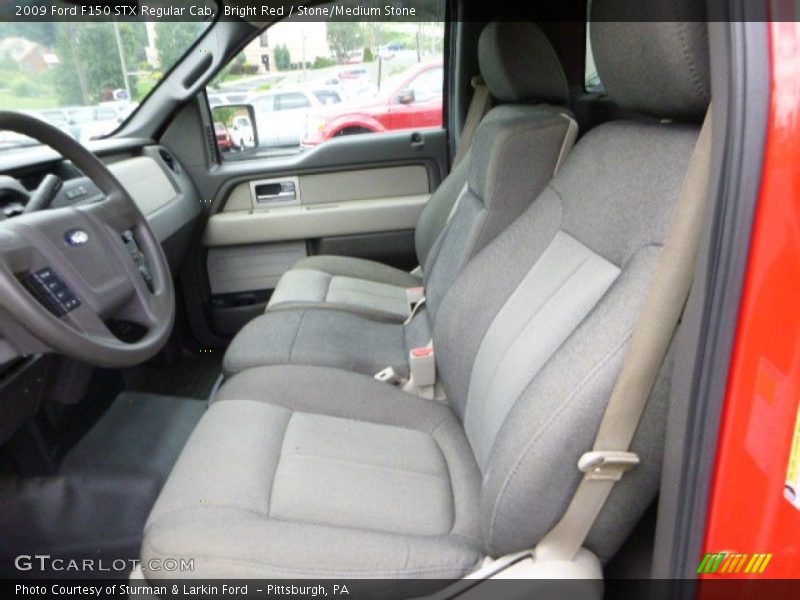 Bright Red / Stone/Medium Stone 2009 Ford F150 STX Regular Cab