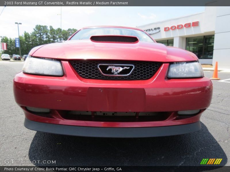 Redfire Metallic / Medium Parchment 2003 Ford Mustang GT Convertible