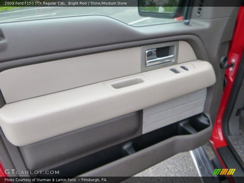 Bright Red / Stone/Medium Stone 2009 Ford F150 STX Regular Cab