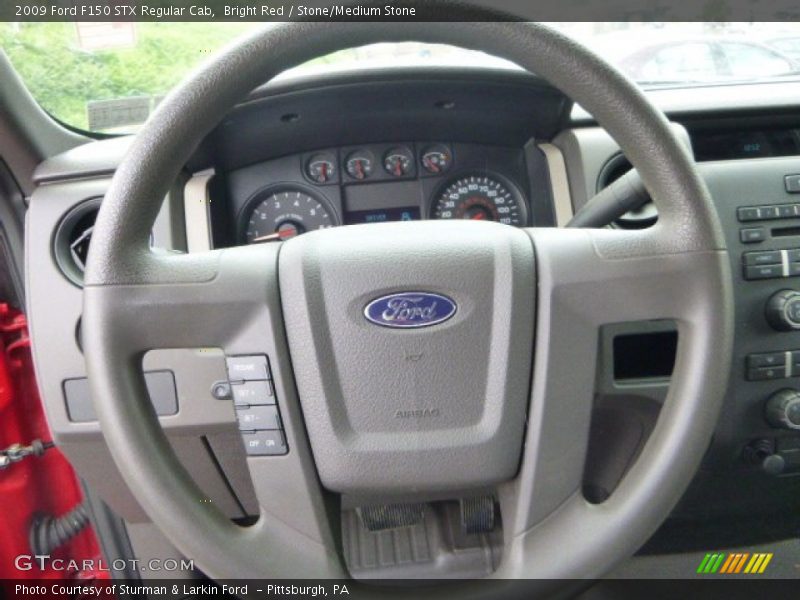 Bright Red / Stone/Medium Stone 2009 Ford F150 STX Regular Cab