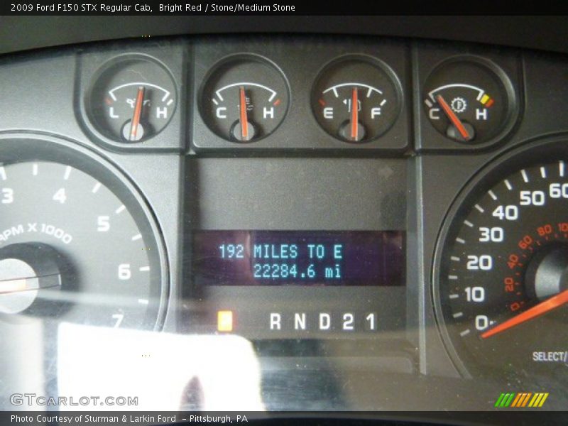 Bright Red / Stone/Medium Stone 2009 Ford F150 STX Regular Cab