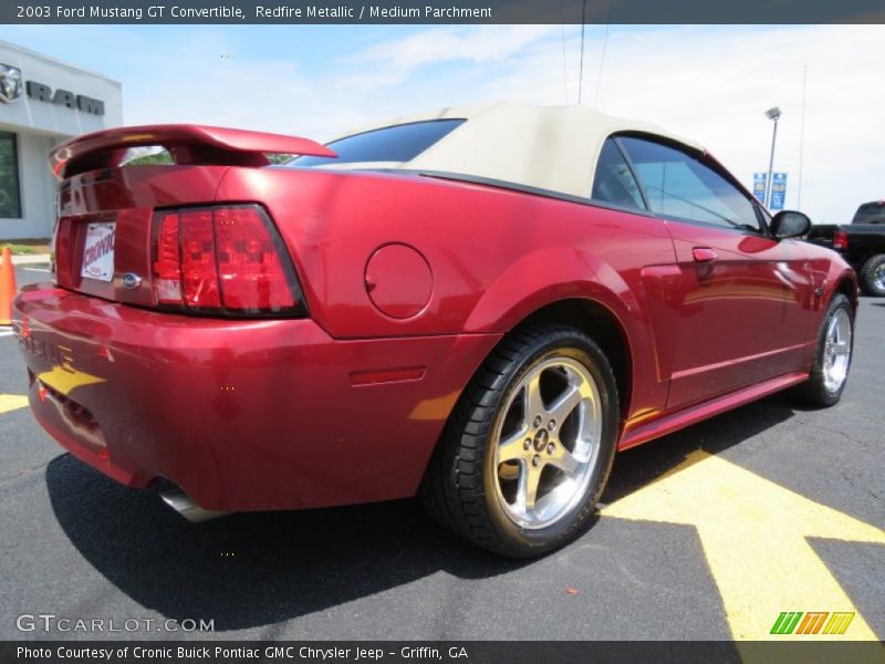 Redfire Metallic / Medium Parchment 2003 Ford Mustang GT Convertible