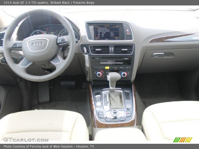 Brilliant Black / Pistachio Beige 2014 Audi Q5 3.0 TDI quattro