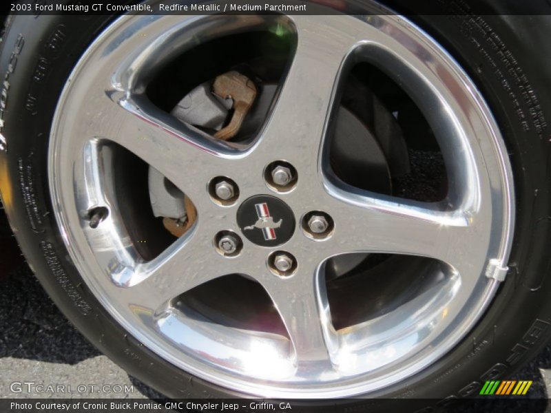 Redfire Metallic / Medium Parchment 2003 Ford Mustang GT Convertible