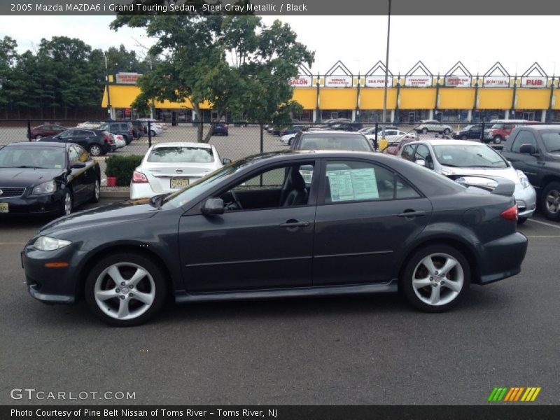 Steel Gray Metallic / Black 2005 Mazda MAZDA6 i Grand Touring Sedan