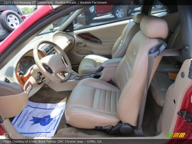 Redfire Metallic / Medium Parchment 2003 Ford Mustang GT Convertible