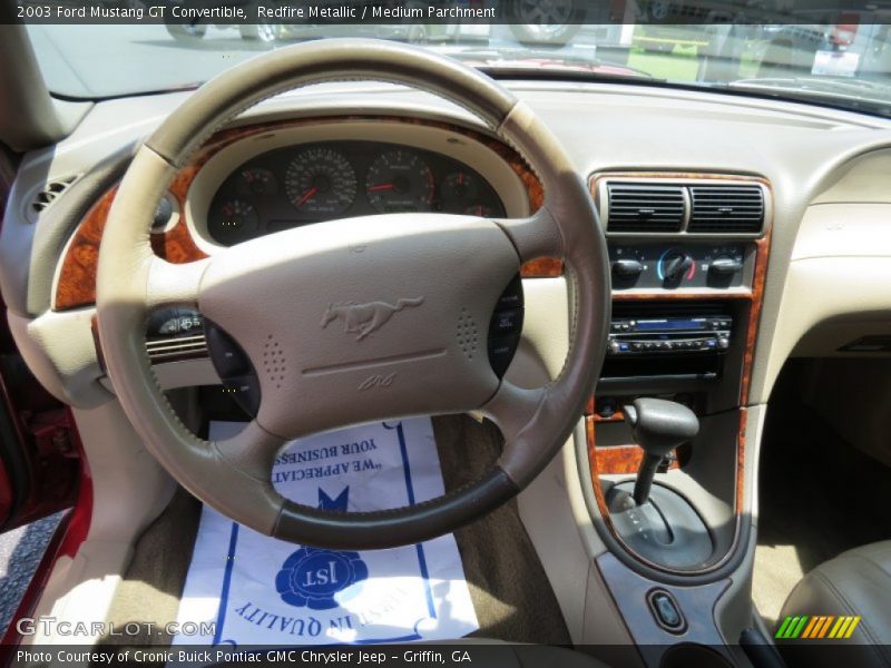 Redfire Metallic / Medium Parchment 2003 Ford Mustang GT Convertible