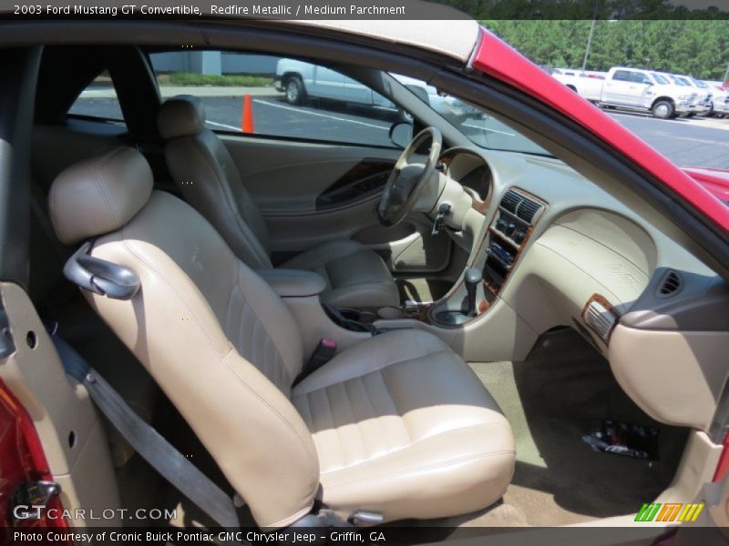 Redfire Metallic / Medium Parchment 2003 Ford Mustang GT Convertible