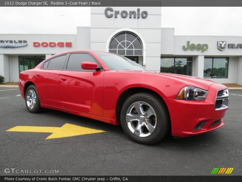 Redline 3-Coat Pearl / Black 2012 Dodge Charger SE