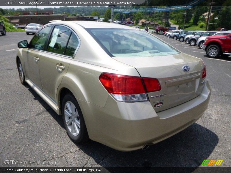 Harvest Gold Metallic / Warm Ivory 2010 Subaru Legacy 2.5i Premium Sedan