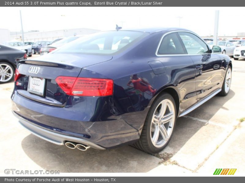 Estoril Blue Crystal / Black/Lunar Silver 2014 Audi S5 3.0T Premium Plus quattro Coupe