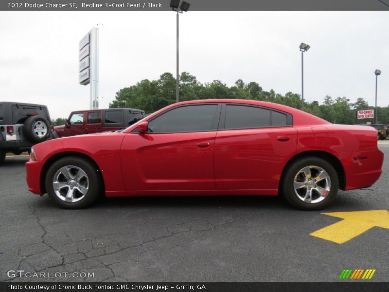 Redline 3-Coat Pearl / Black 2012 Dodge Charger SE