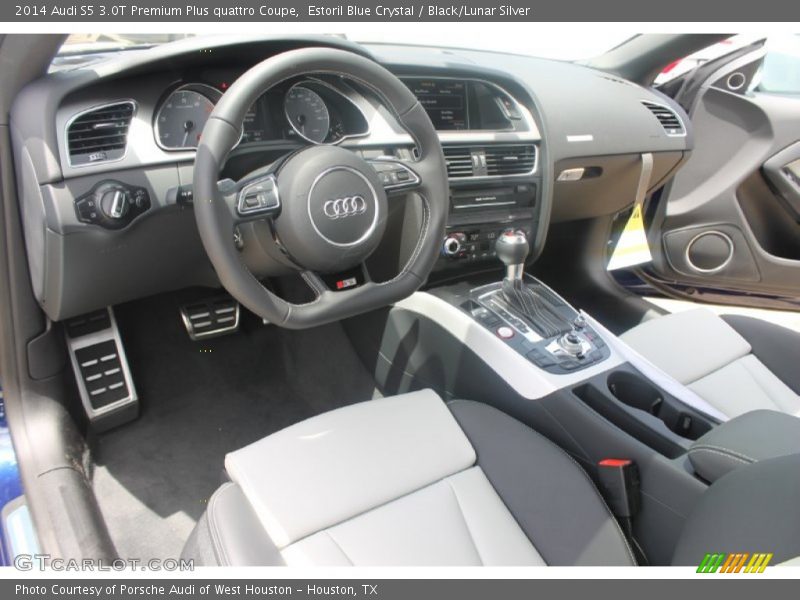  2014 S5 3.0T Premium Plus quattro Coupe Black/Lunar Silver Interior