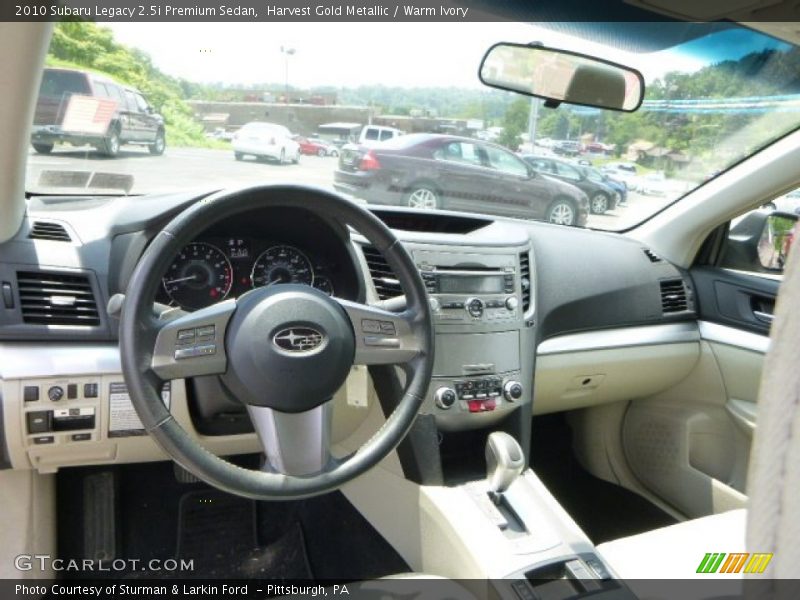 Harvest Gold Metallic / Warm Ivory 2010 Subaru Legacy 2.5i Premium Sedan