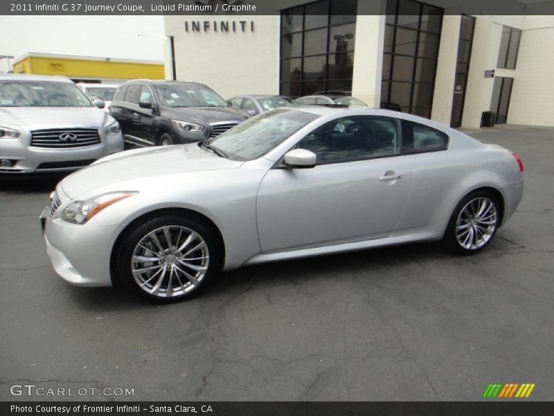 Liquid Platinum / Graphite 2011 Infiniti G 37 Journey Coupe