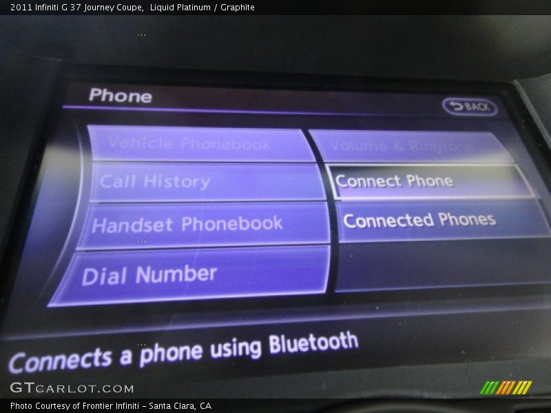 Liquid Platinum / Graphite 2011 Infiniti G 37 Journey Coupe