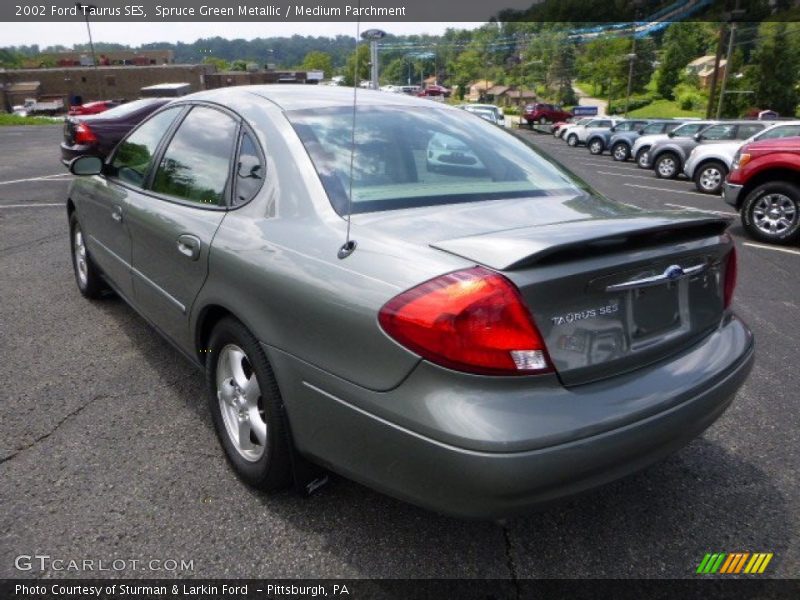 Spruce Green Metallic / Medium Parchment 2002 Ford Taurus SES
