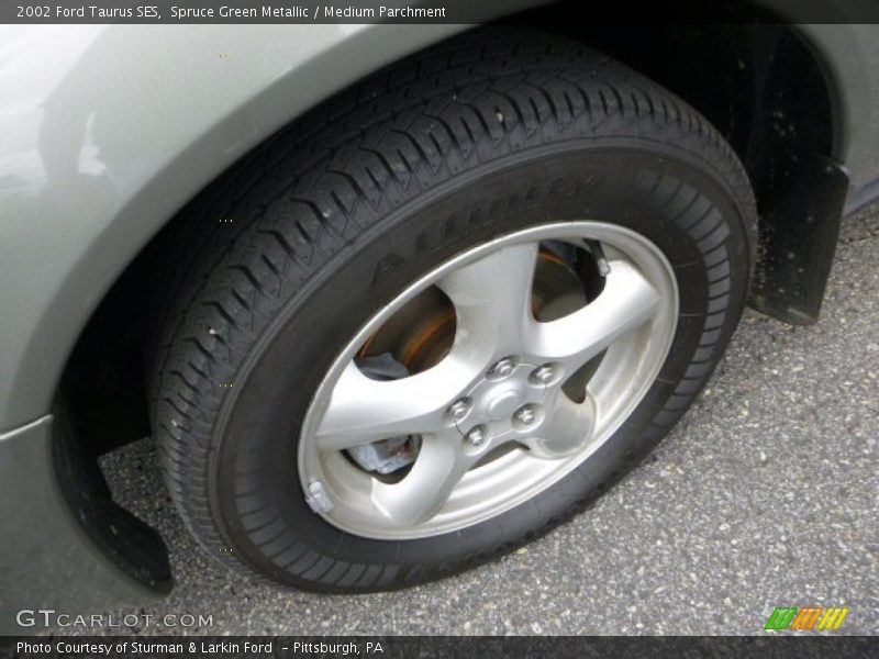 Spruce Green Metallic / Medium Parchment 2002 Ford Taurus SES