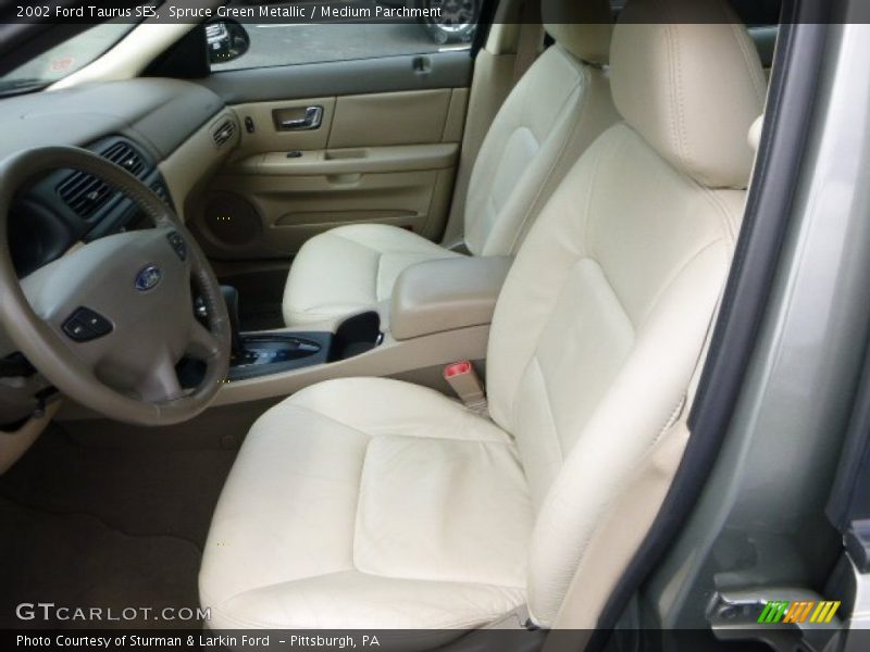 Spruce Green Metallic / Medium Parchment 2002 Ford Taurus SES