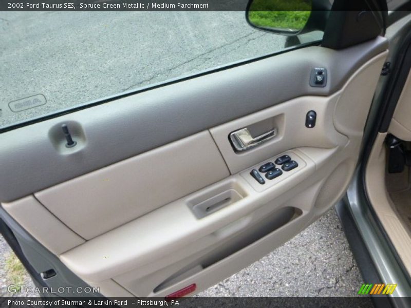 Spruce Green Metallic / Medium Parchment 2002 Ford Taurus SES