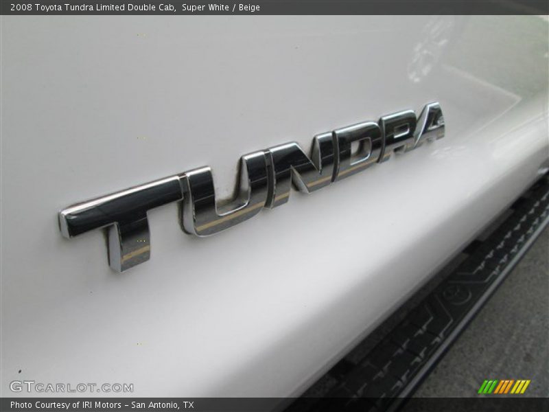 Super White / Beige 2008 Toyota Tundra Limited Double Cab