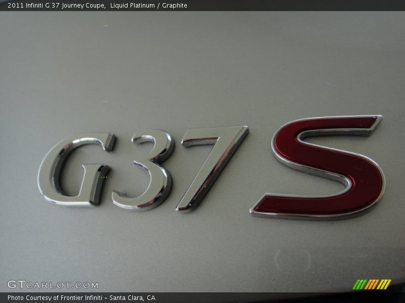 Liquid Platinum / Graphite 2011 Infiniti G 37 Journey Coupe