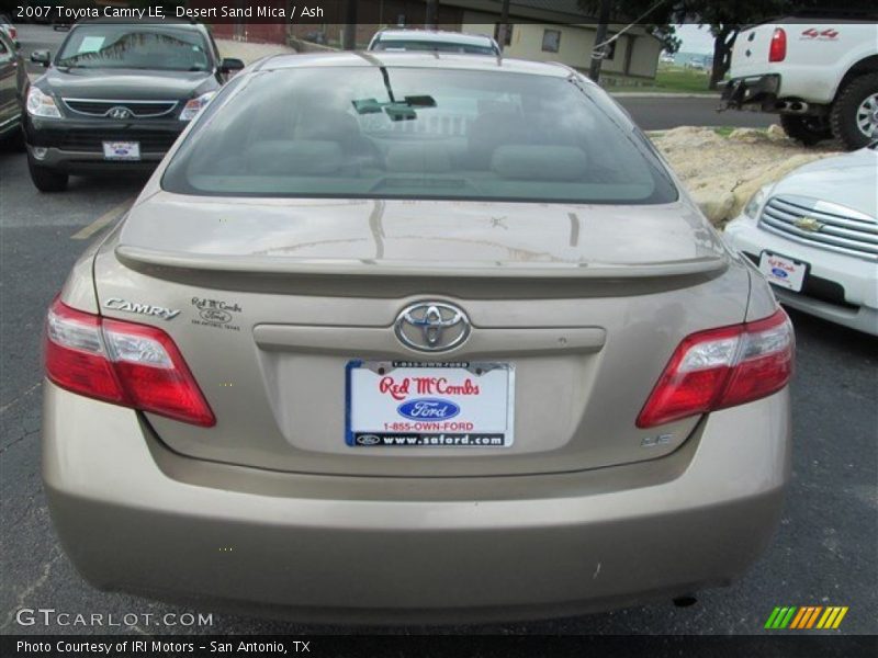 Desert Sand Mica / Ash 2007 Toyota Camry LE