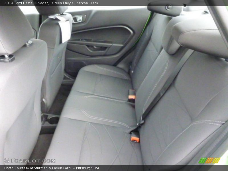 Green Envy / Charcoal Black 2014 Ford Fiesta SE Sedan