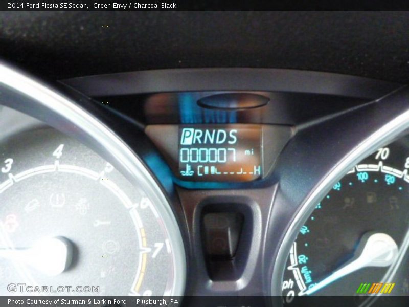 Green Envy / Charcoal Black 2014 Ford Fiesta SE Sedan