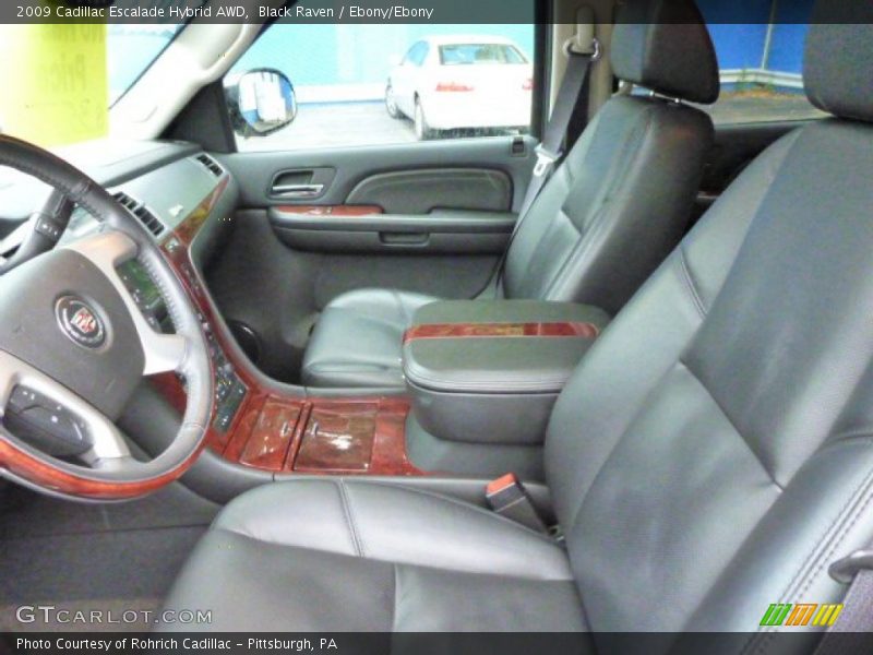 Black Raven / Ebony/Ebony 2009 Cadillac Escalade Hybrid AWD