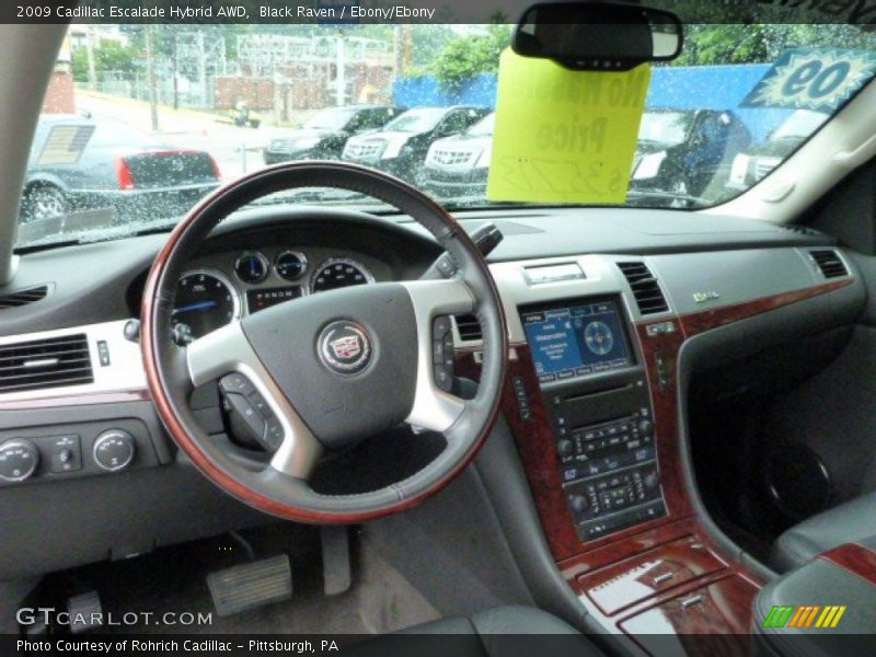 Black Raven / Ebony/Ebony 2009 Cadillac Escalade Hybrid AWD
