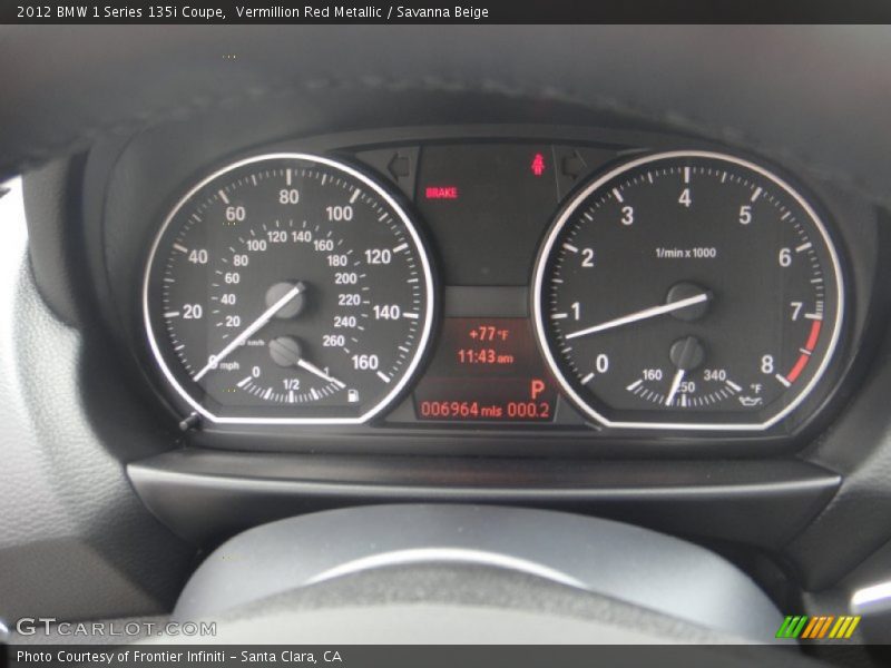  2012 1 Series 135i Coupe 135i Coupe Gauges
