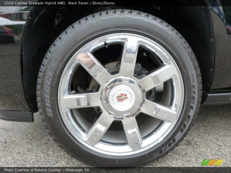 Black Raven / Ebony/Ebony 2009 Cadillac Escalade Hybrid AWD