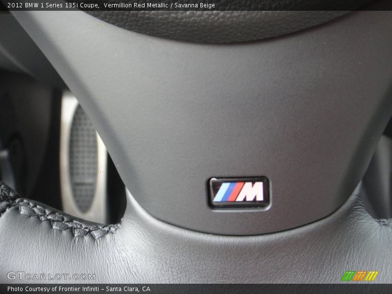 Vermillion Red Metallic / Savanna Beige 2012 BMW 1 Series 135i Coupe