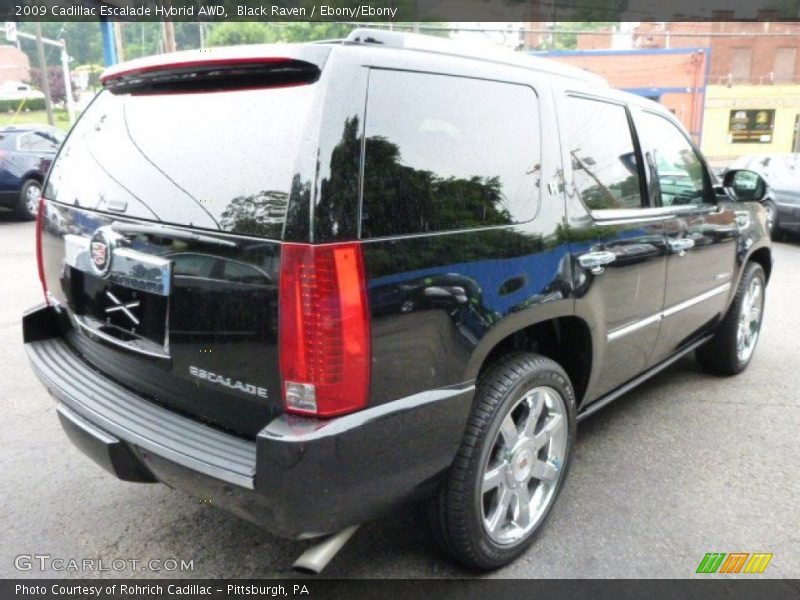 Black Raven / Ebony/Ebony 2009 Cadillac Escalade Hybrid AWD