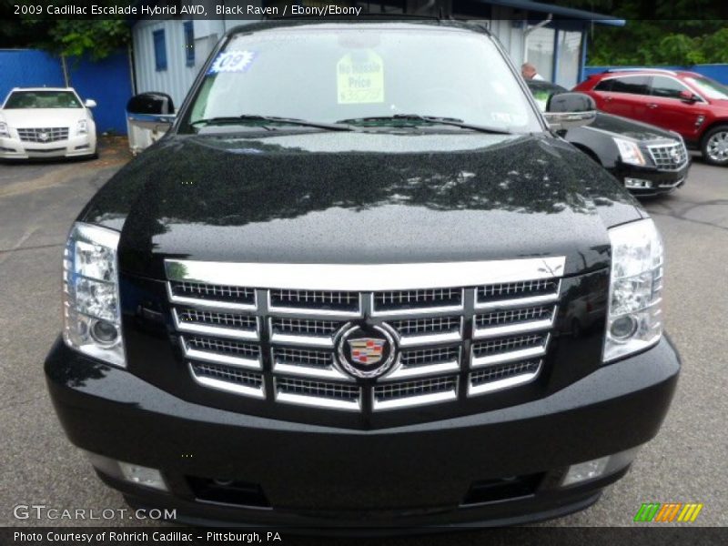 Black Raven / Ebony/Ebony 2009 Cadillac Escalade Hybrid AWD