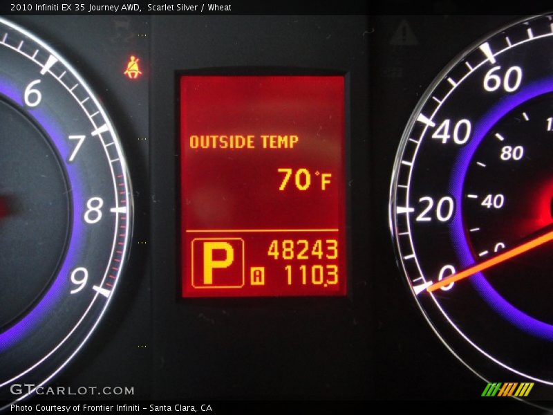 Scarlet Silver / Wheat 2010 Infiniti EX 35 Journey AWD