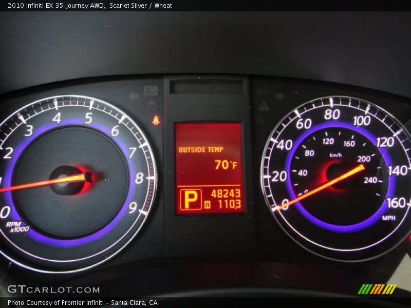 Scarlet Silver / Wheat 2010 Infiniti EX 35 Journey AWD