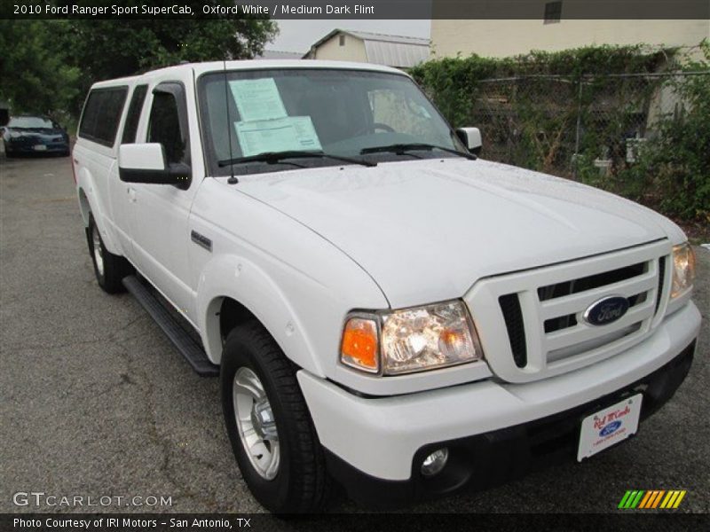 Oxford White / Medium Dark Flint 2010 Ford Ranger Sport SuperCab