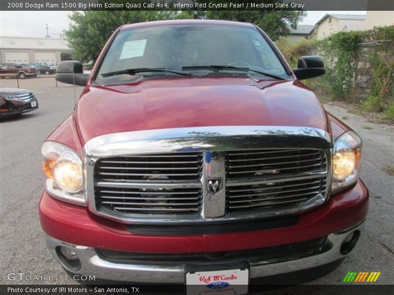 Inferno Red Crystal Pearl / Medium Slate Gray 2008 Dodge Ram 1500 Big Horn Edition Quad Cab 4x4