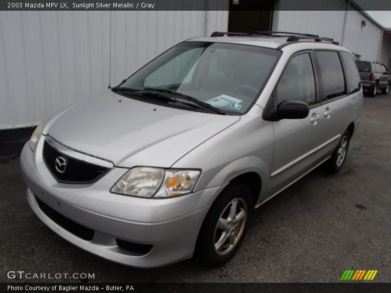 Sunlight Silver Metallic / Gray 2003 Mazda MPV LX